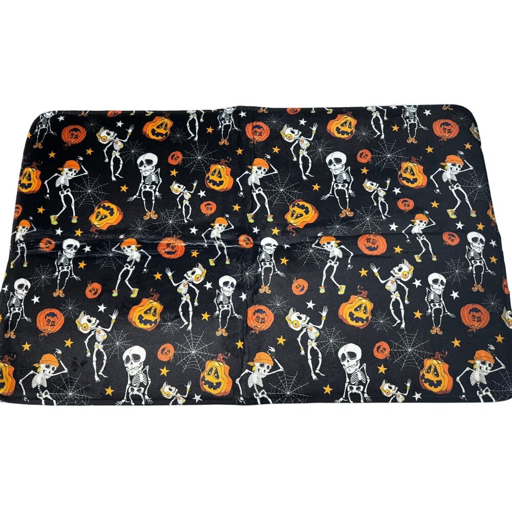 NWT Halloween Kitchen Bath Mat 20x31 inches Skeleton Pumpkin
